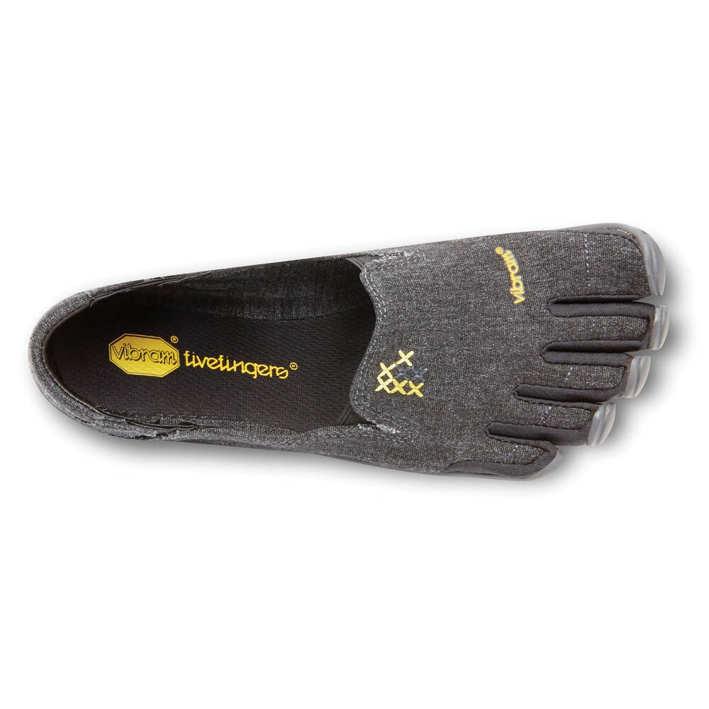 Vibram FiveFingers Dame Barfodet Sko Sort - Cvt-Hemp - 9873EPZJB